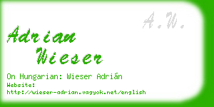 adrian wieser business card